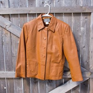 CLIO Leather Jacket Mahogany Brown